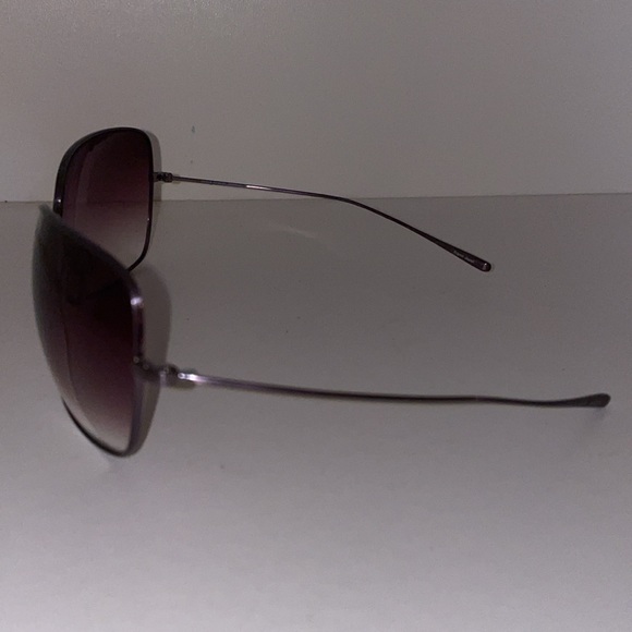 Oliver Peoples Papillon W Antique Gold Frame Brown Lens Sunglasses - Picture 5 of 8